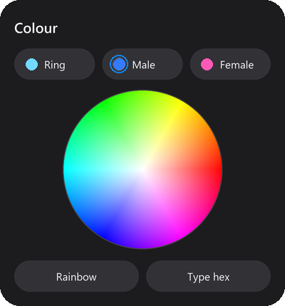 The HUD's Colour page